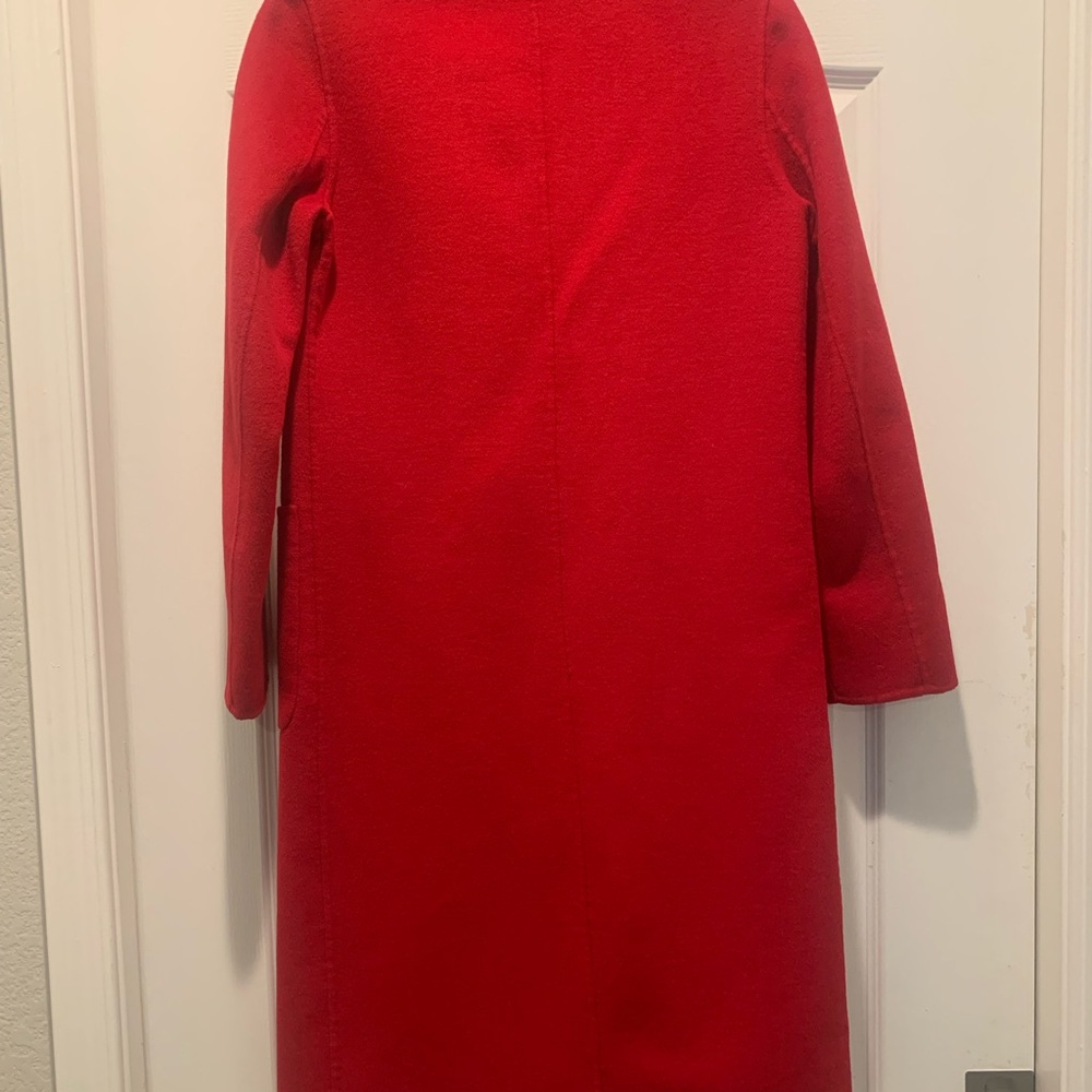 NWOT Zara Women's Red Double-Breasted Coat - Picture 2 of 13